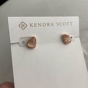 Kendra Scott rose gold earrings